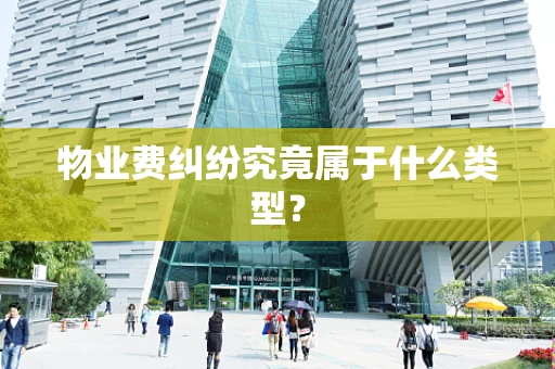物业费纠纷究竟属于什么类型？