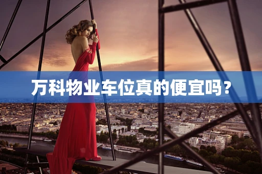 万科物业车位真的便宜吗？