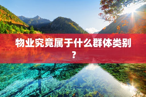 物业究竟属于什么群体类别？
