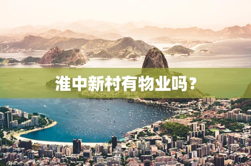 淮中新村有物业吗？
