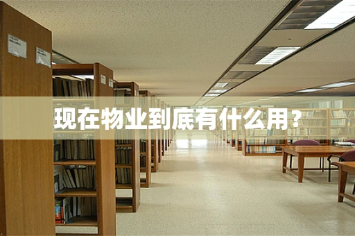 现在物业到底有什么用？