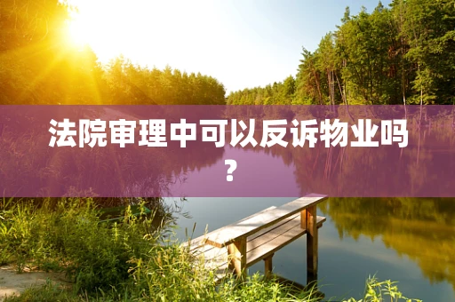 法院审理中可以反诉物业吗？