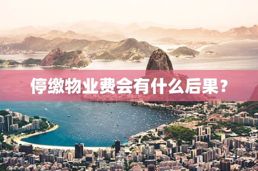 停缴物业费会有什么后果？