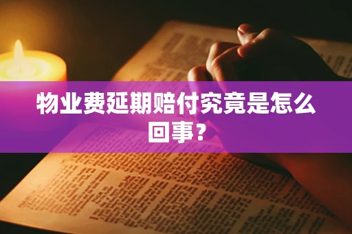 物业费延期赔付究竟是怎么回事？