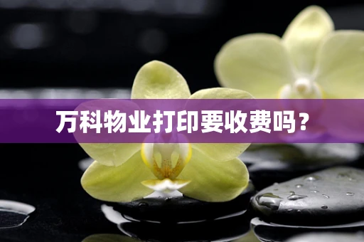 万科物业打印要收费吗？