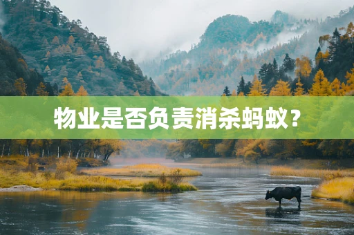 物业是否负责消杀蚂蚁？