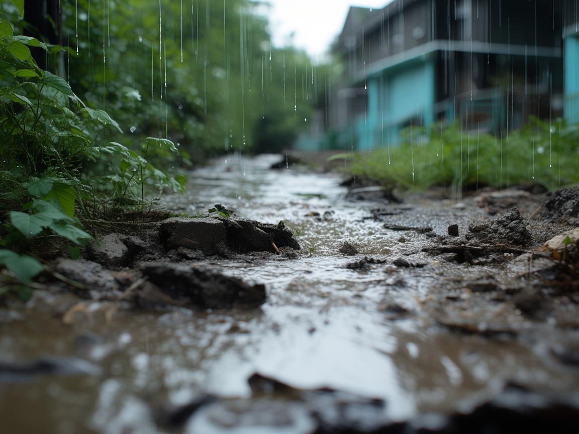 下雨弄坏地基，物业会管吗？